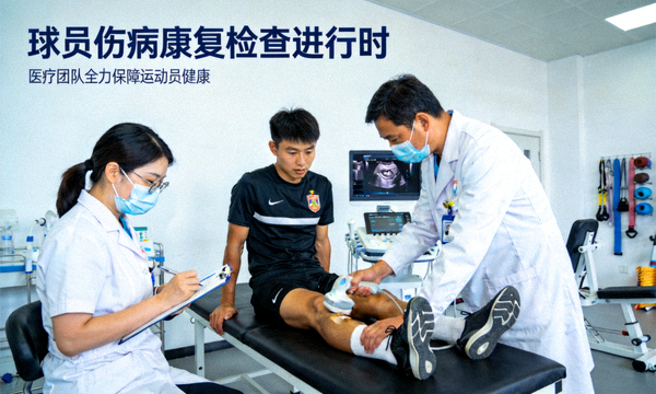 球员伤病康复新闻，医疗团队正在为球员进行检查